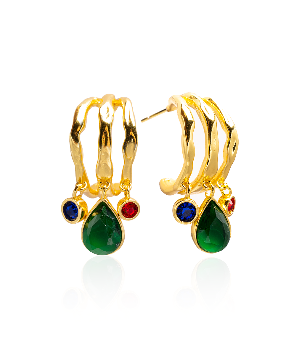 Empire Crystal Drop Earrings – So Fetch - Main Image