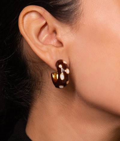 The Poised Polka Dot Hoops