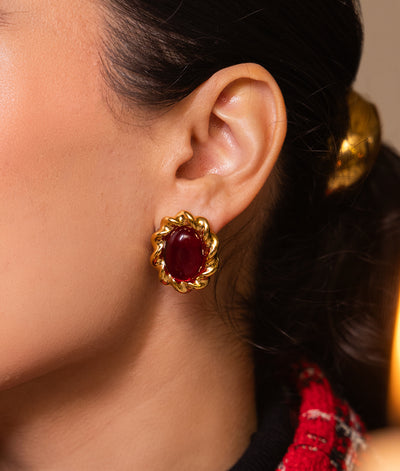 The Red Velvet Earrings