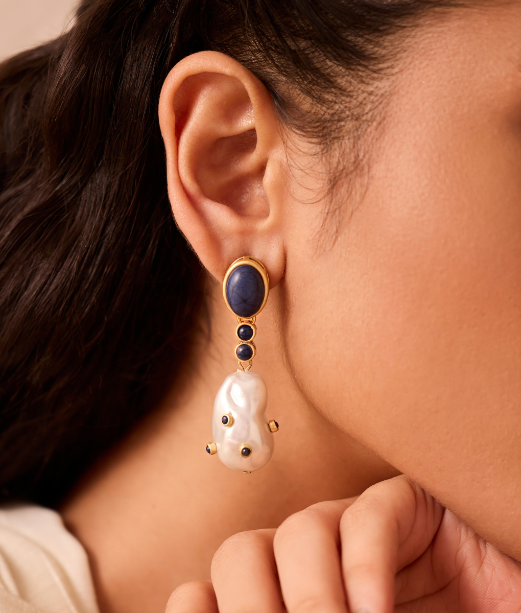 The Ameera Pearl Drop Earrings