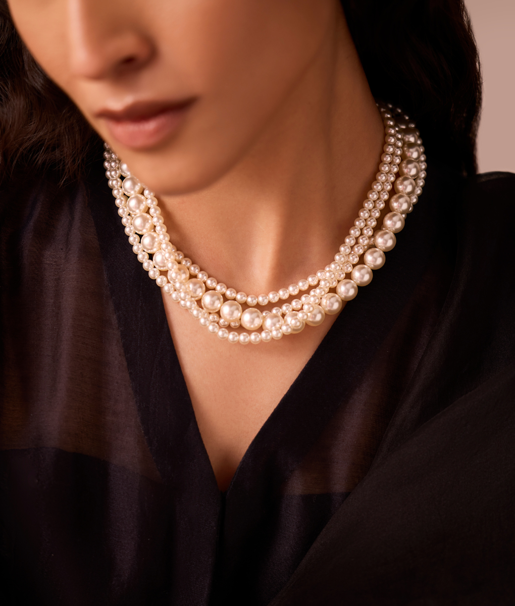 The Tanira Swarovski Pearl Necklace