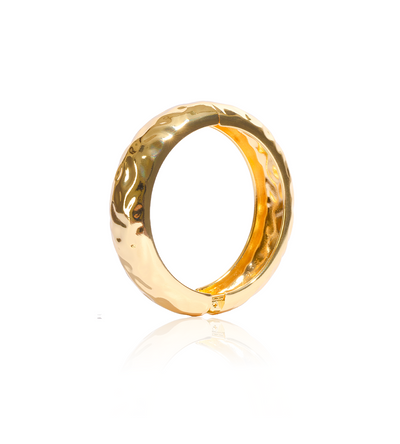 The Crater Gold Bangle