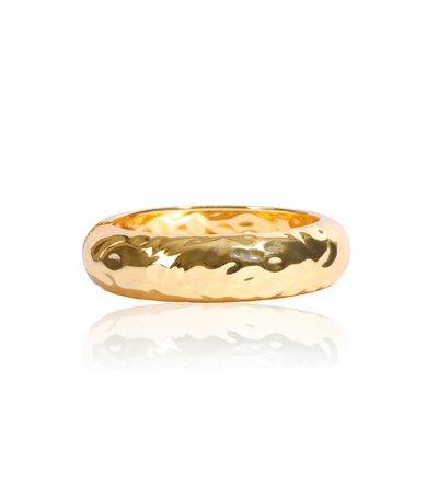 The Crater Gold Bangle