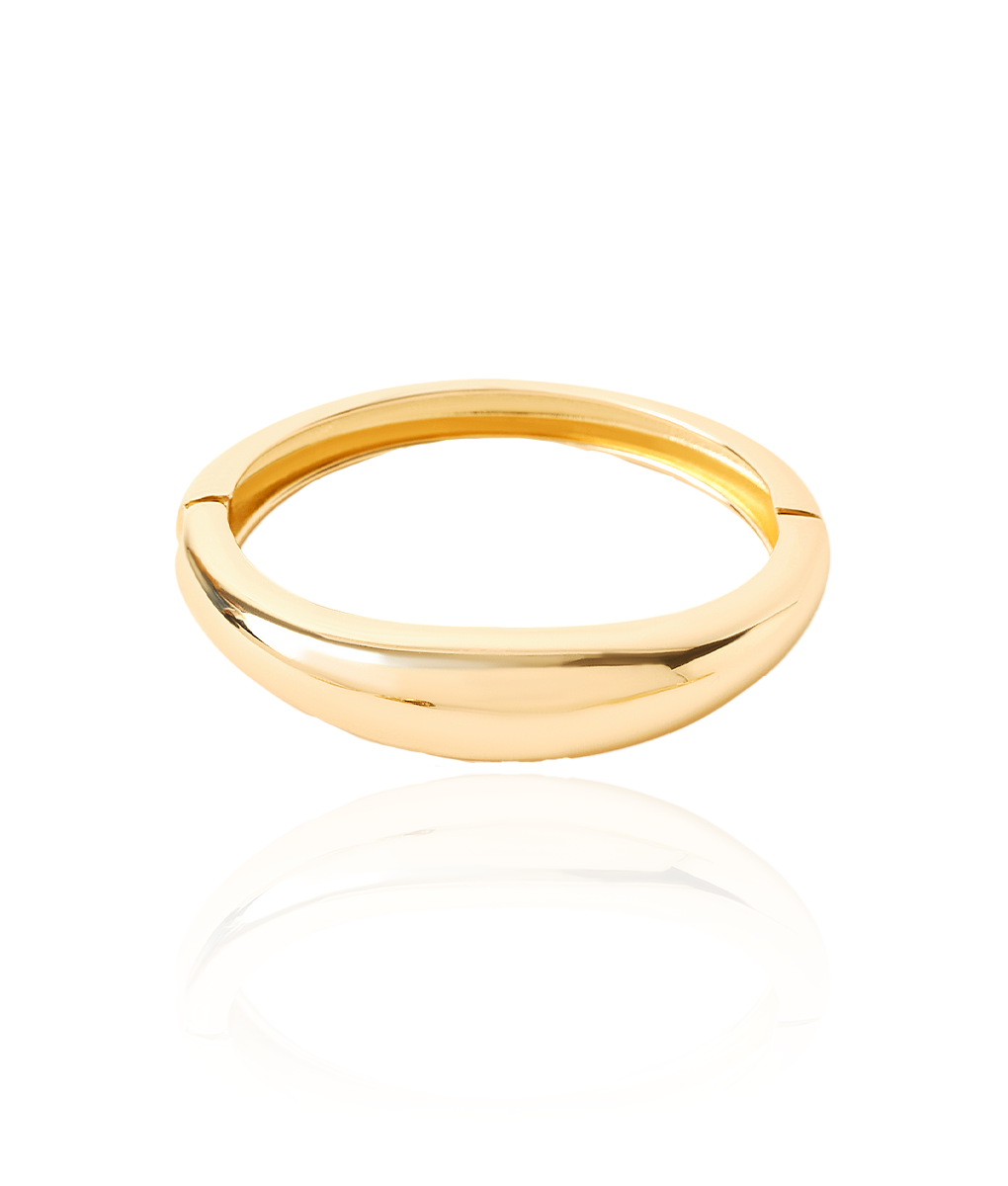 希少✨Chloe Ribbon Rhinestone Gold Bangle The Chloe Bangle - Gold – So Fetch