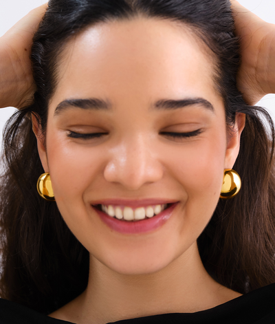 The Classic Gold Stud Earrings