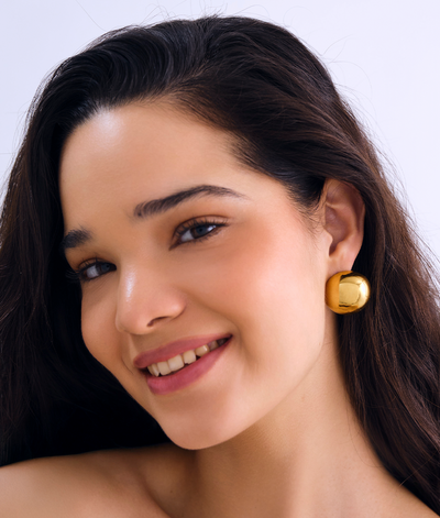 The Classic Gold Stud Earrings