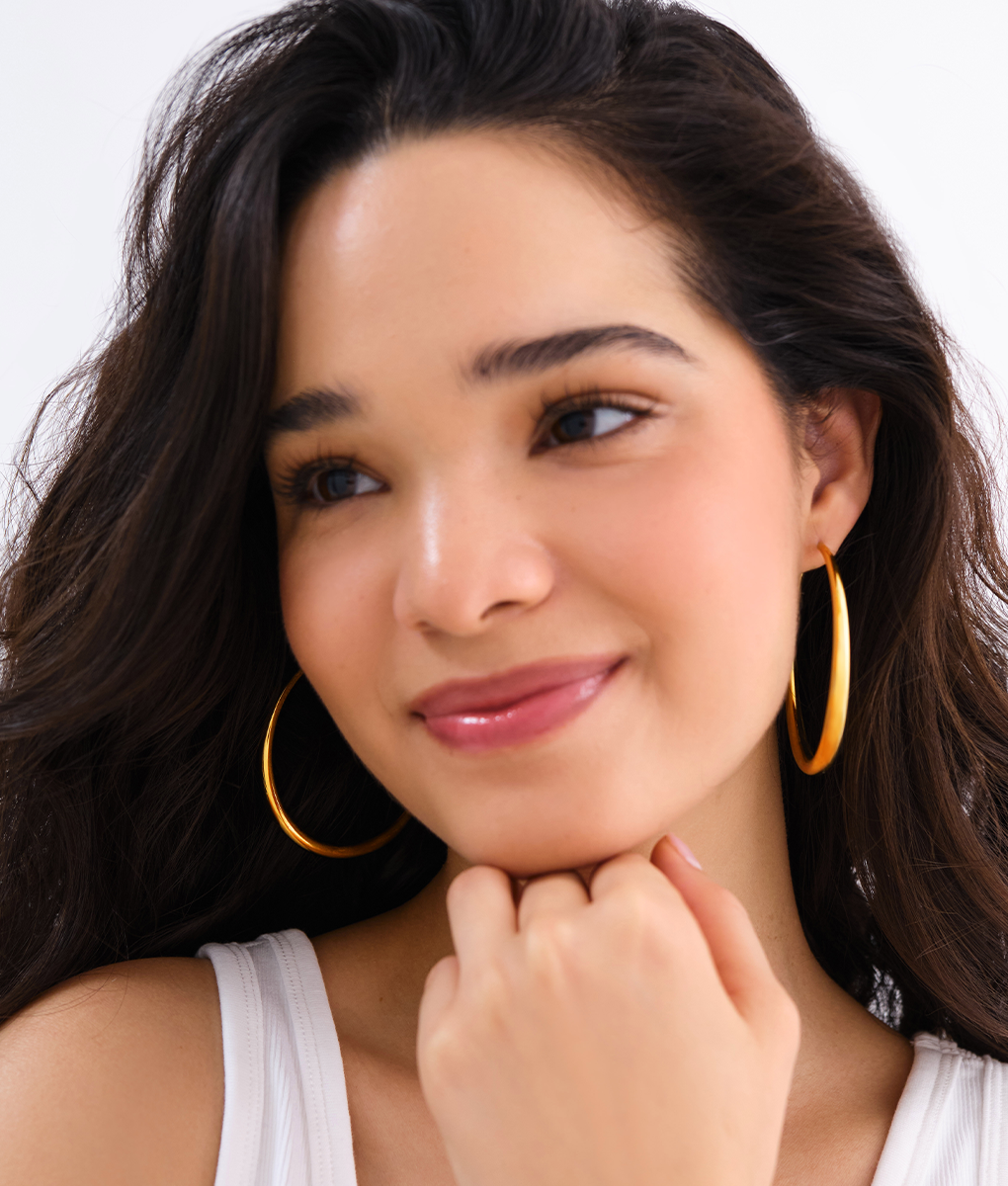 The Lea Hoop Earrings