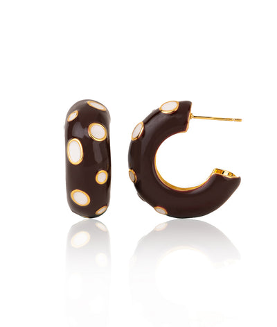 The Poised Polka Dot Hoops