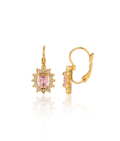 The Rosè Crystal Huggie Earrings