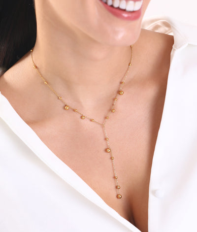Shanaaya Gold Drop Necklace