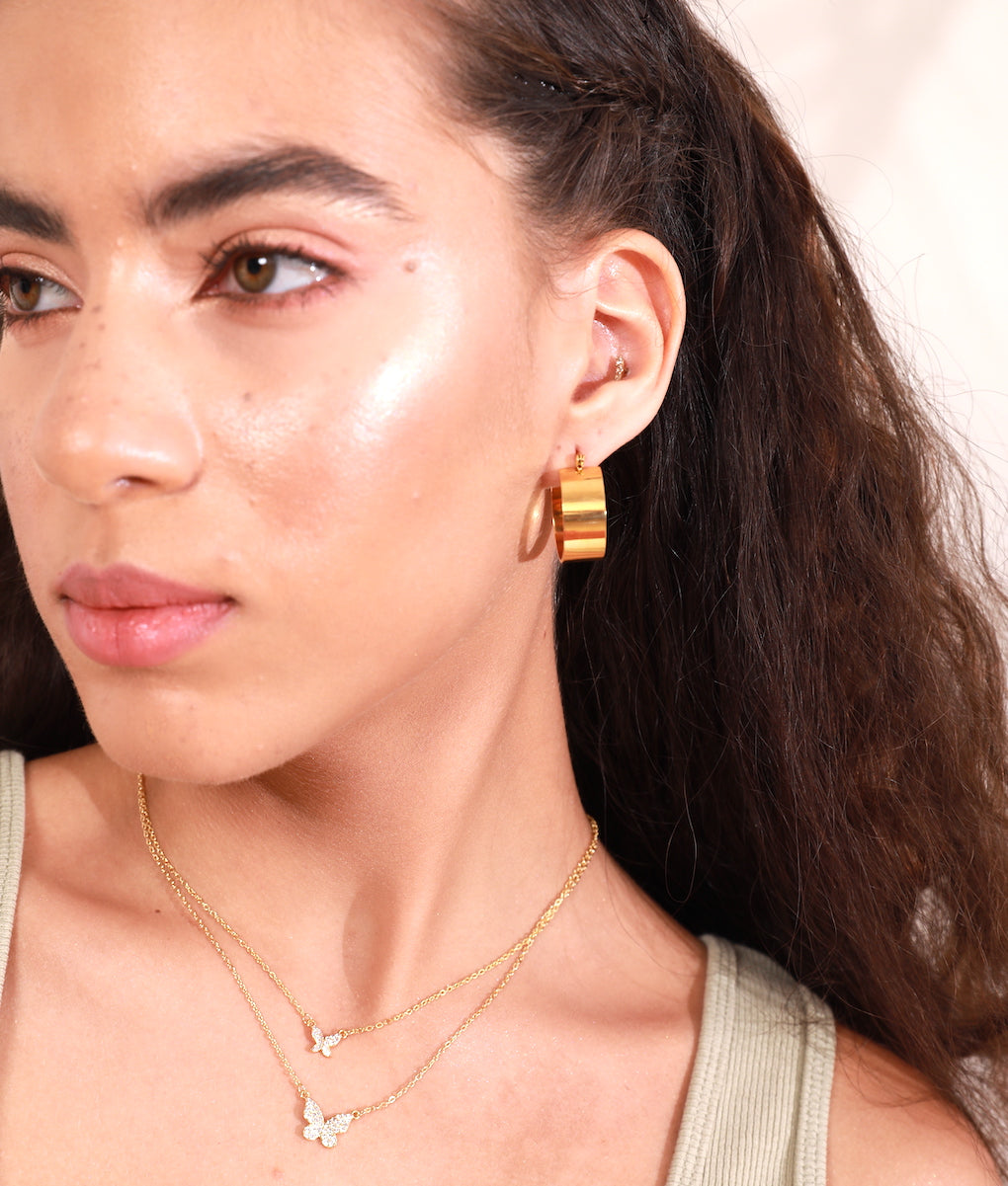 Aria Gold Hoops