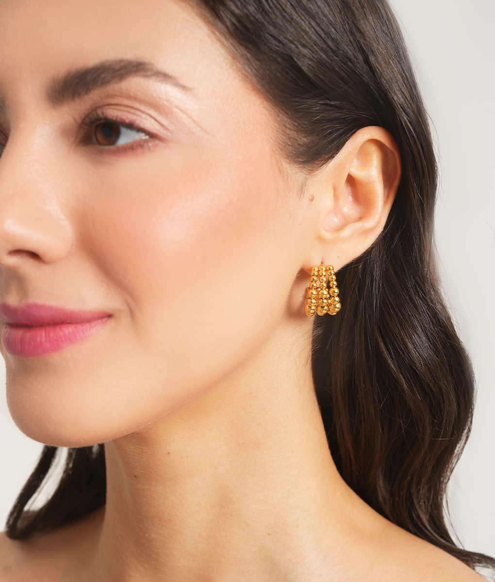 Madison Gold Hoop Earrings