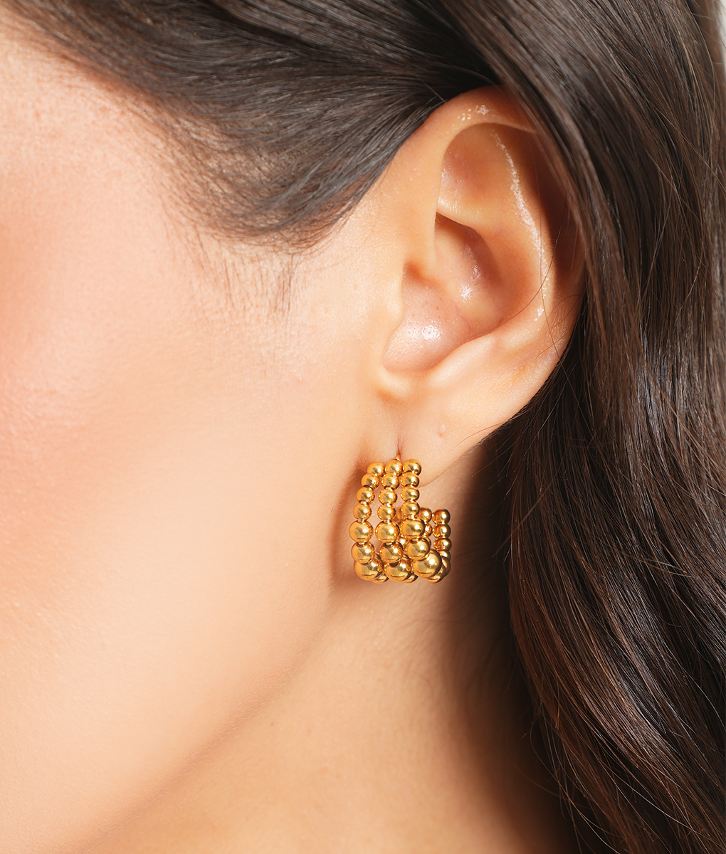 Madison Gold Hoop Earrings