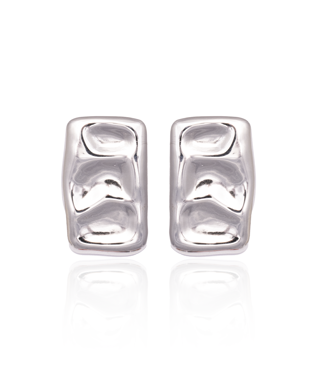 The Beverly Silver Stud Earrings