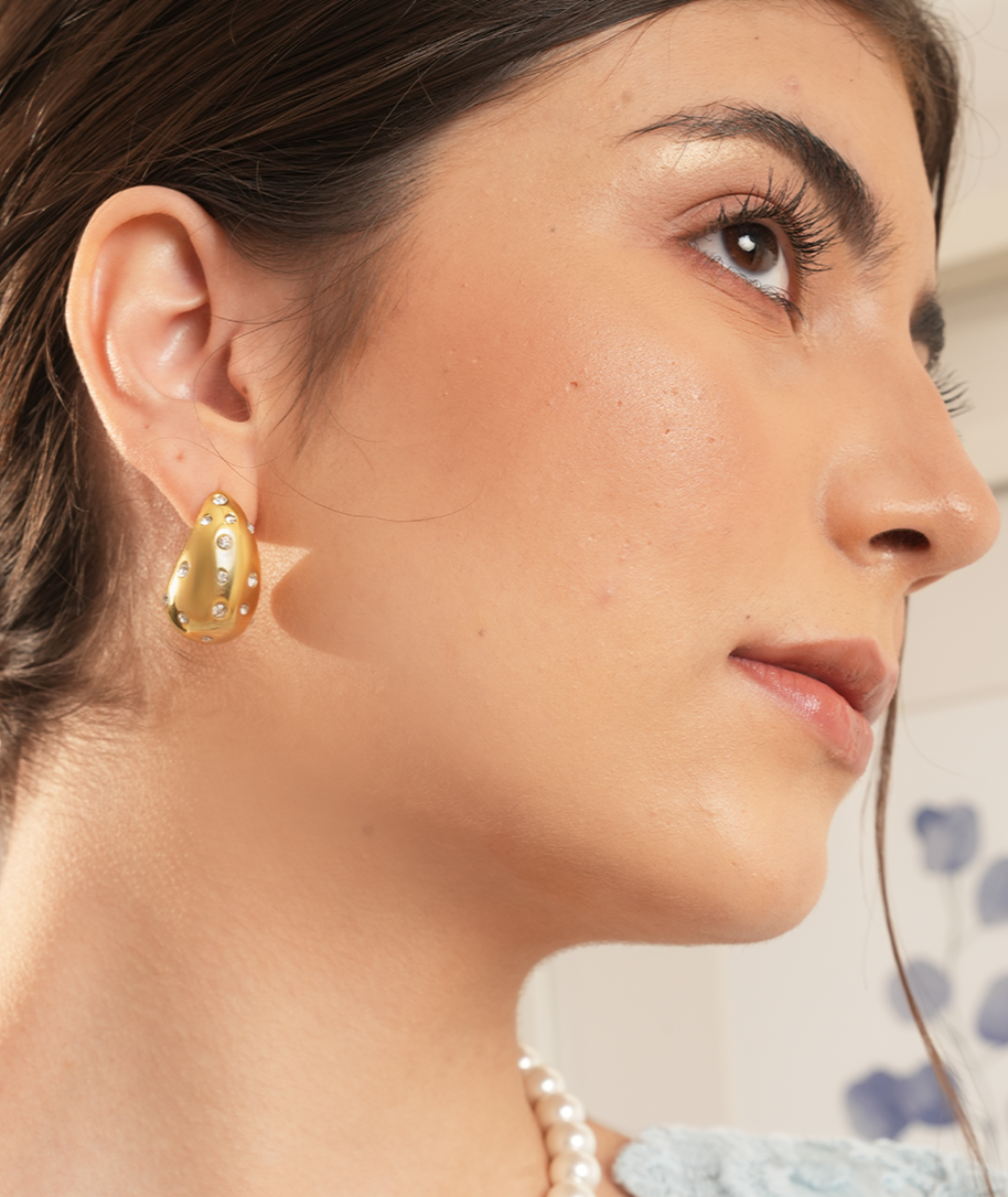 The Catarina Drop Earrings - Gold