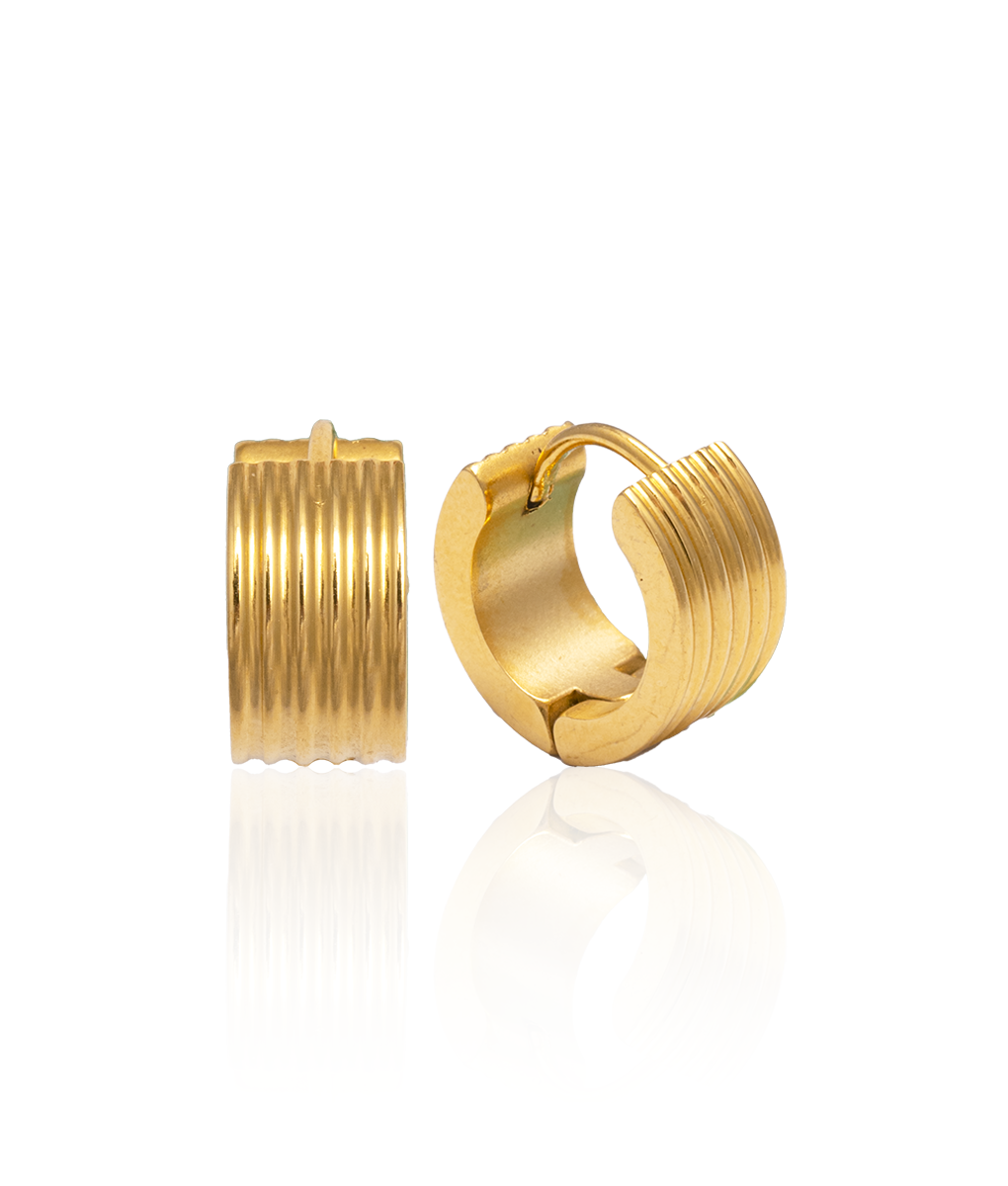 The Gold Coil Huggie Hoops