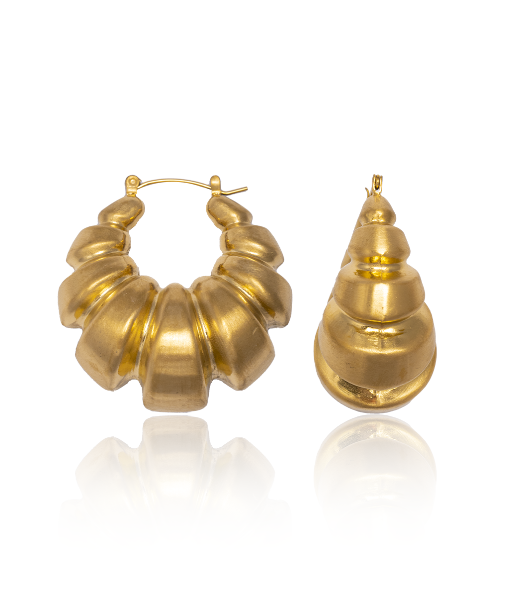 Maxi Gold Croissant Hoops