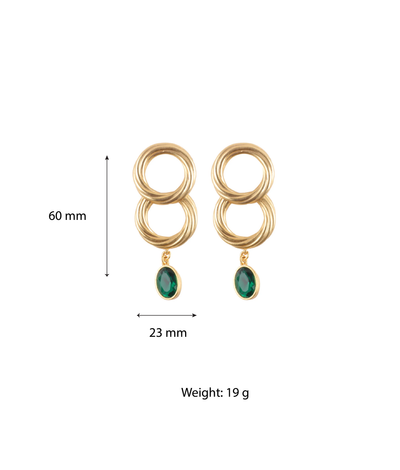 The Emerald Fleur Earrings