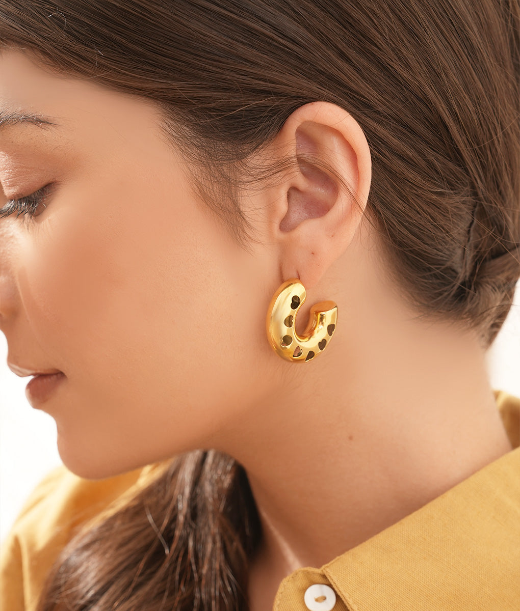 The Veronica Hoops - Gold