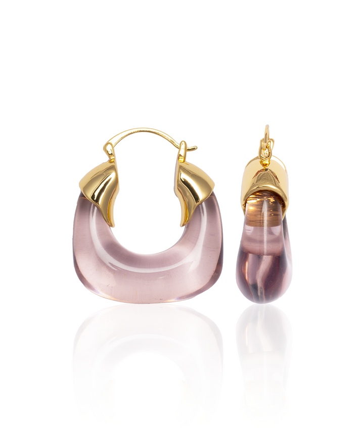 Lavender Hoop Earrings – So Fetch