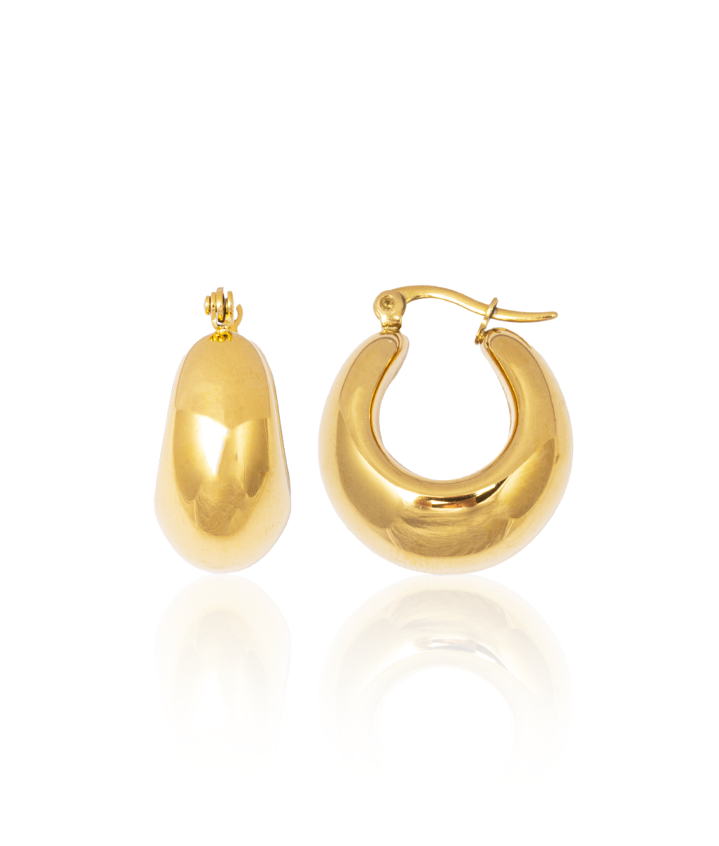 The Roman Gold Hoop Earrings