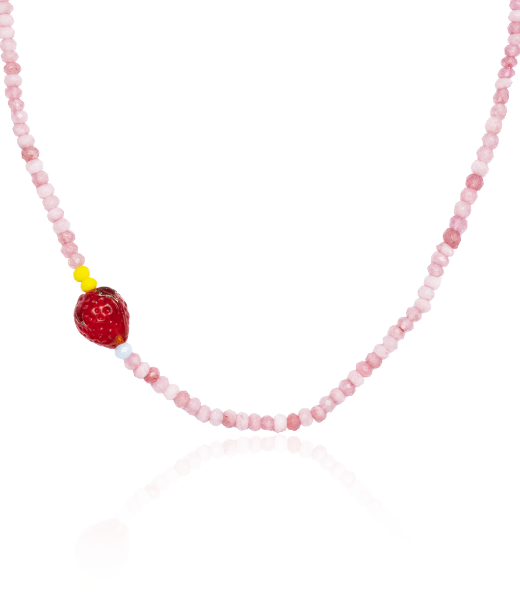 The Pink Berry Necklace