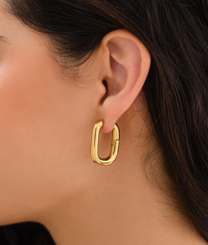 The Classic U-Hoop Earrings – So Fetch - Main Image