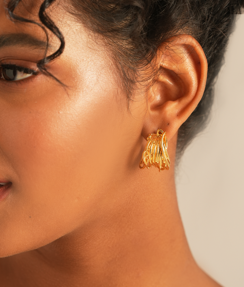 Sunkissed Gold Hoops