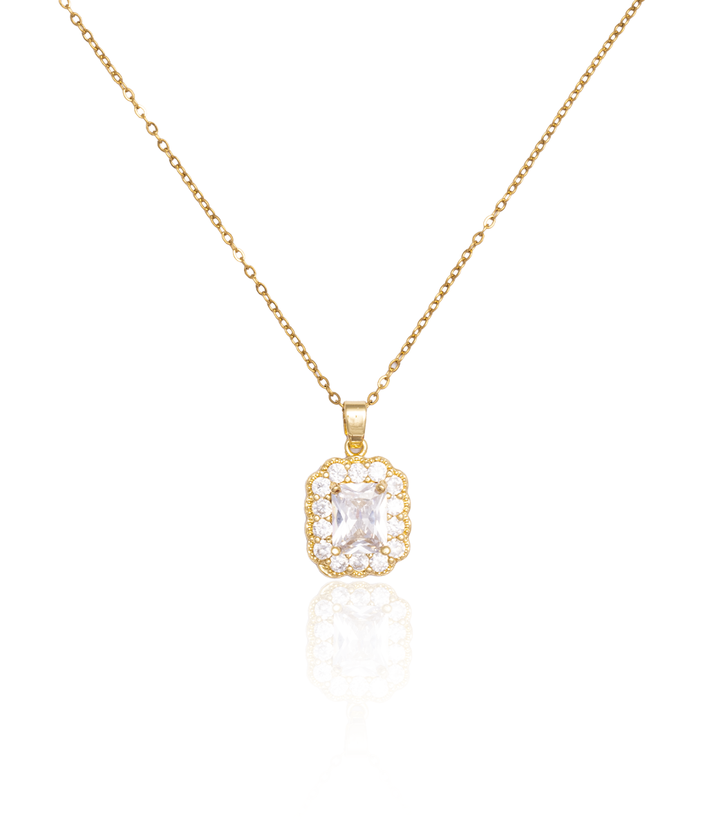 Zenya Crystal Pendant Necklace