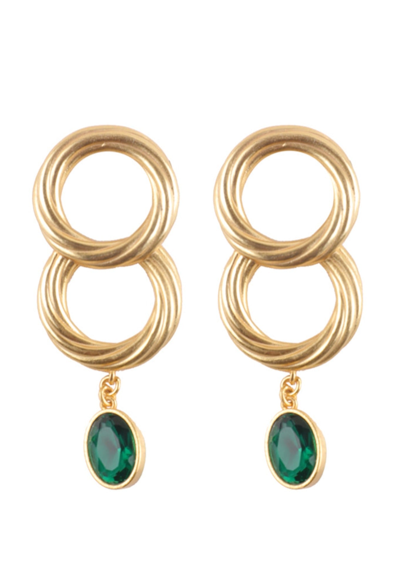 The Emerald Fleur Earrings