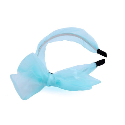 Blue Bow Headband