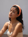 orange braided headband