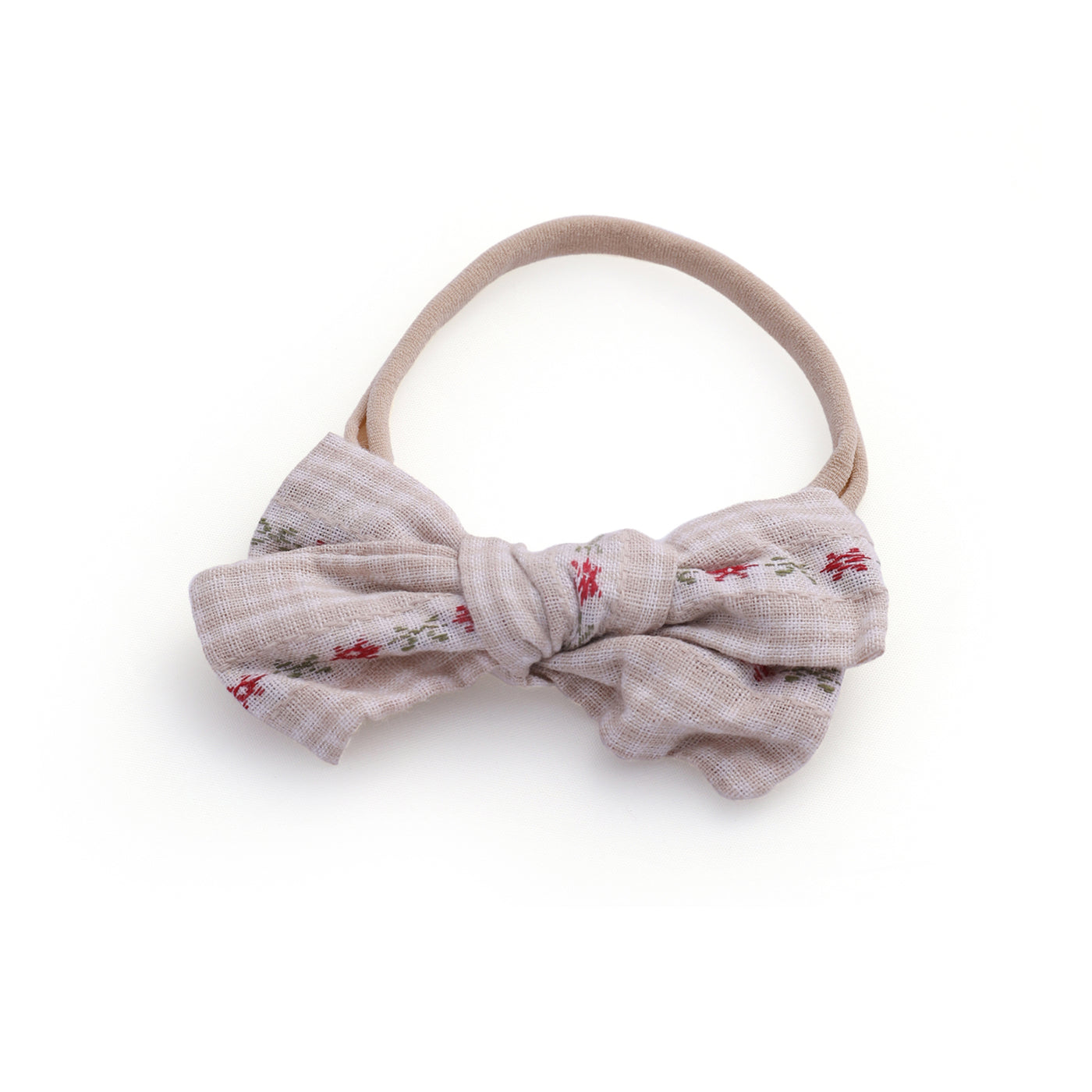 Little Bow Head Wrap - Beige