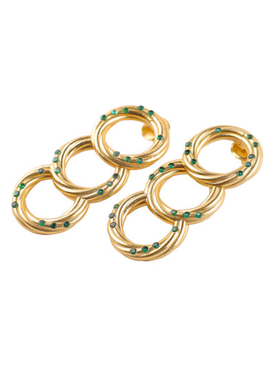 The Emerald Swirl Earrings