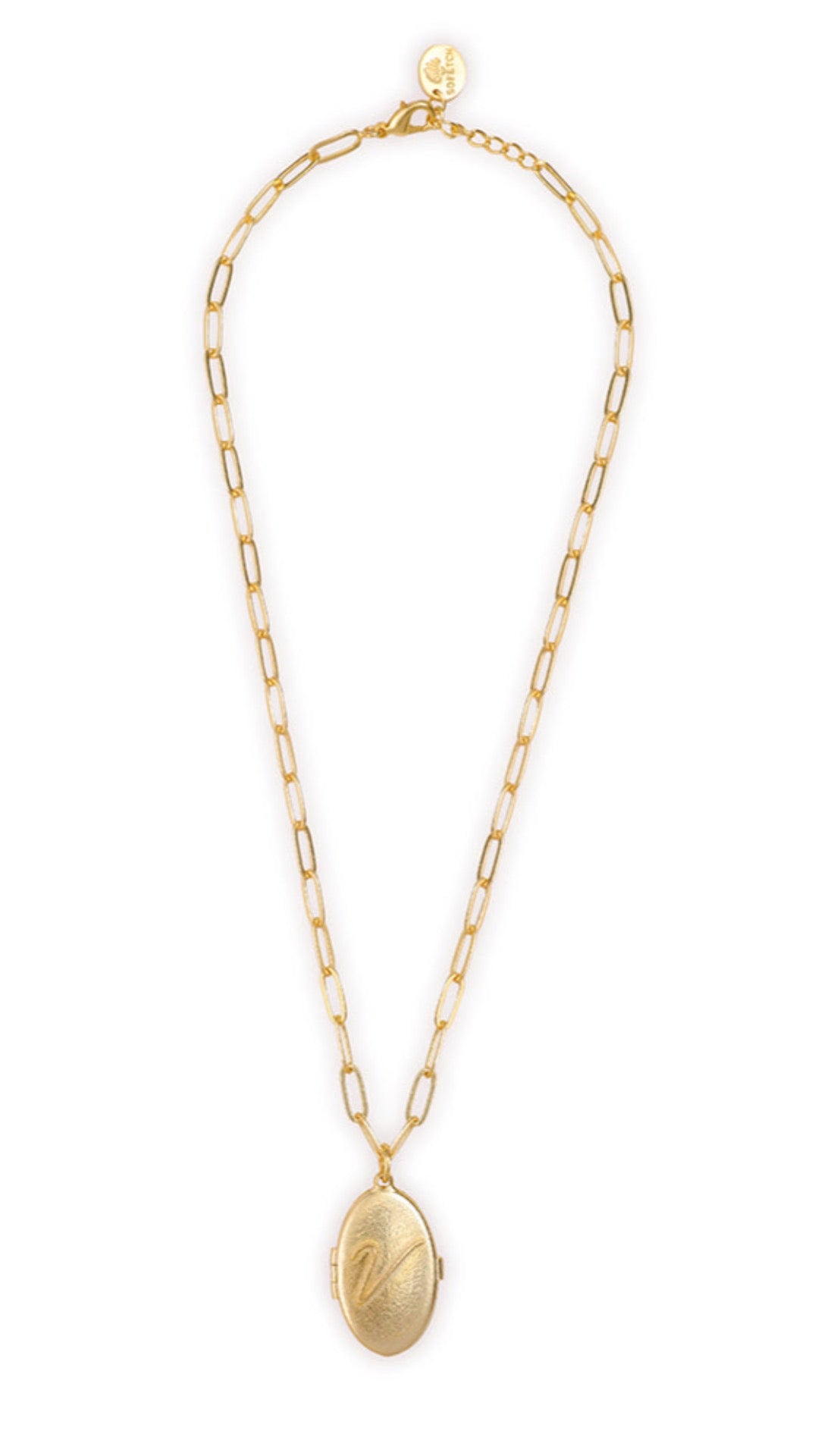 Vletter Locket Self-Love Initial Locket - V – So Fetch