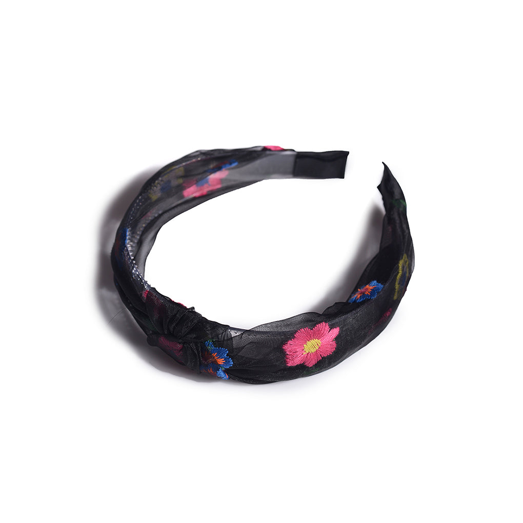 Mini Black Blossom Headband