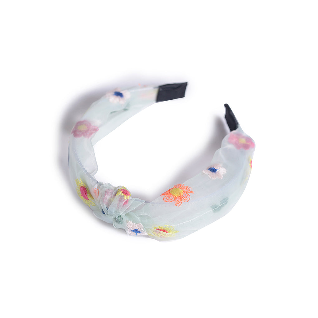 Mini Aqua Blossom Headband