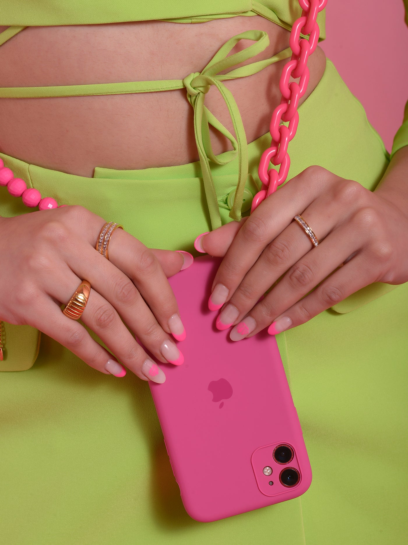 Hot Pink Phone Sling Case